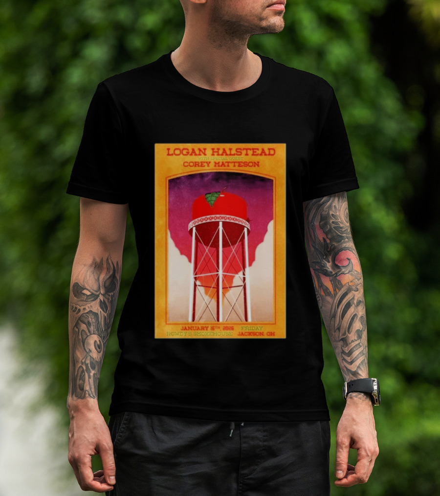 Logan Halstead Corey Matteson Rowdy's Smokehouse Jackson Ohio January 16 2026 T-Shirt