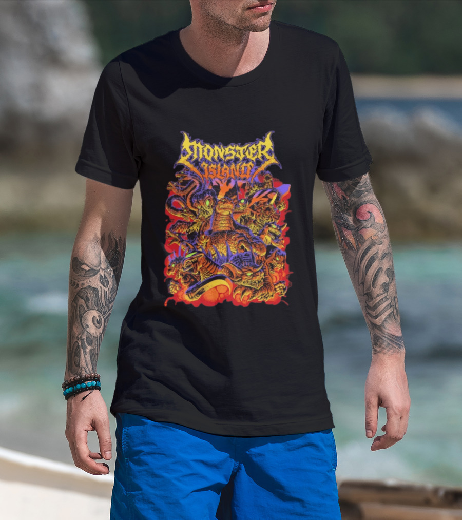 Monster Island Metalcropolis Godzilla Kaiju Battle T-Shirt