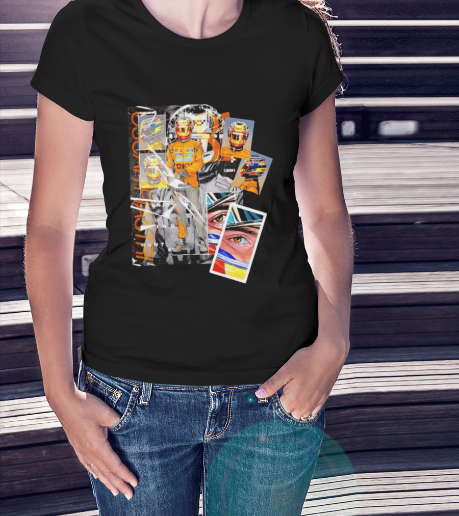 Oscar Piastri McLaren F1 2026 Racing I Enjoy Being Hunted Helmet Suit T-Shirt