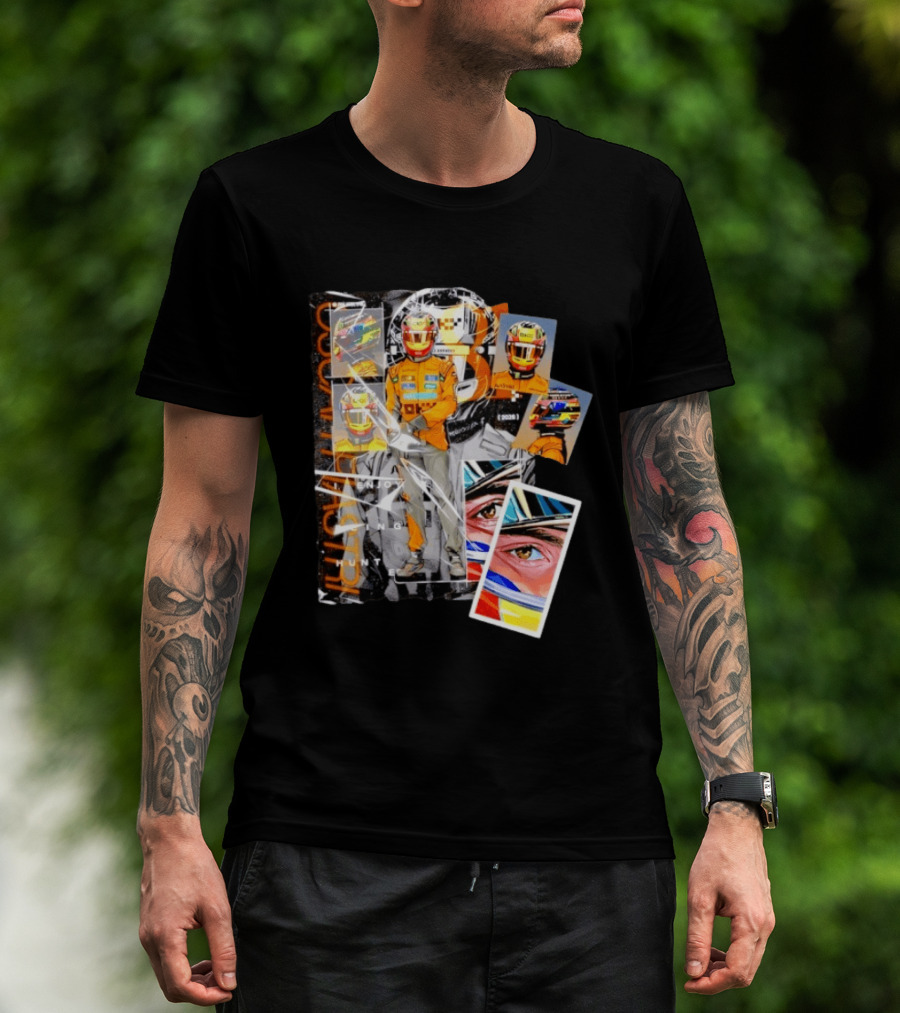 Oscar Piastri McLaren F1 2026 Racing I Enjoy Being Hunted Helmet Suit T-Shirt