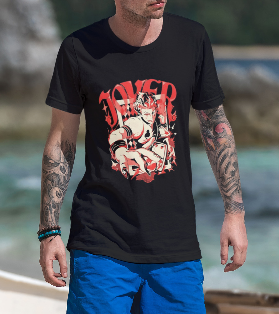 Joker Playing Cards Phantom 4 Hearts T-Shirt
