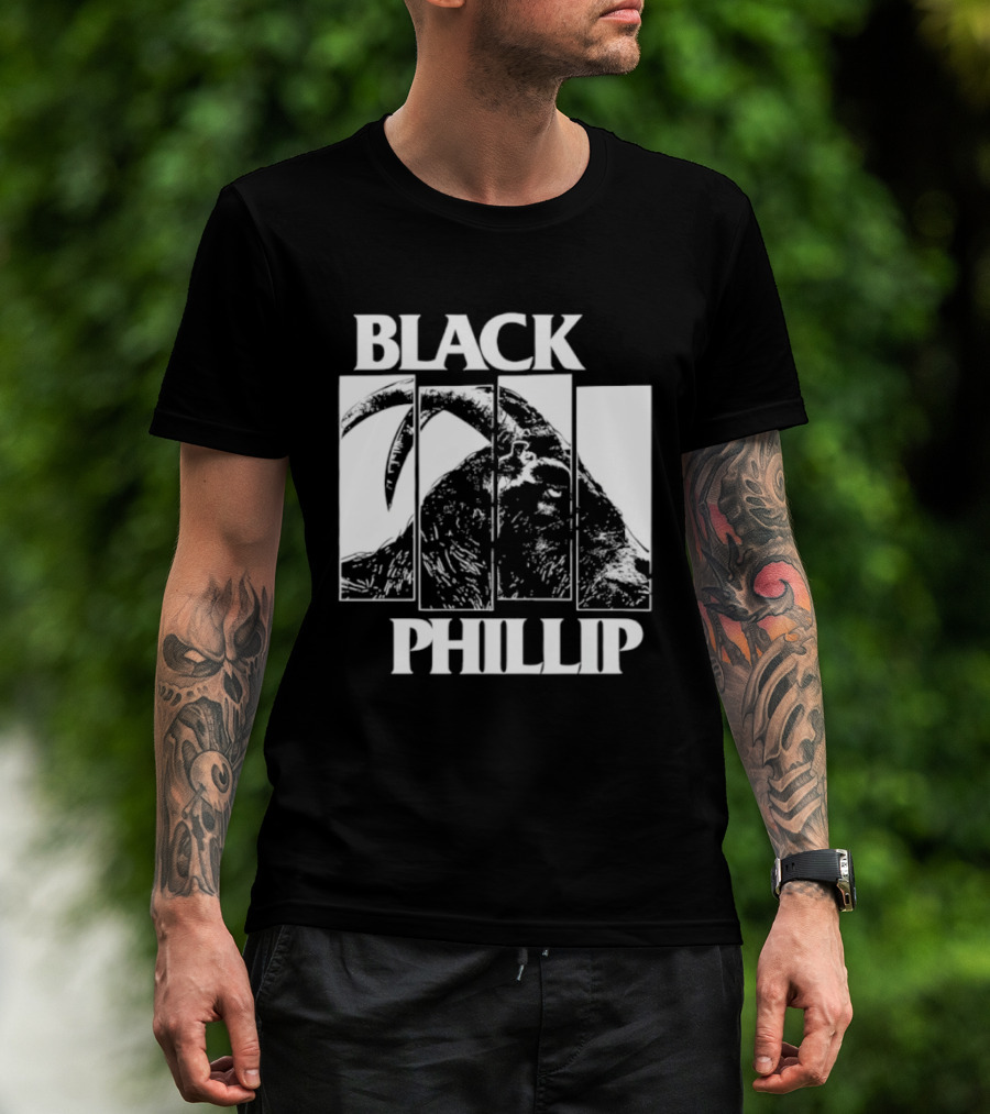 Black Phillip The Witch Goat Black Flag T-Shirt