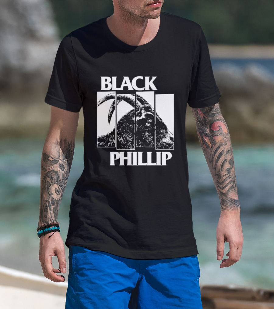 Black Phillip The Witch Goat Black Flag T-Shirt