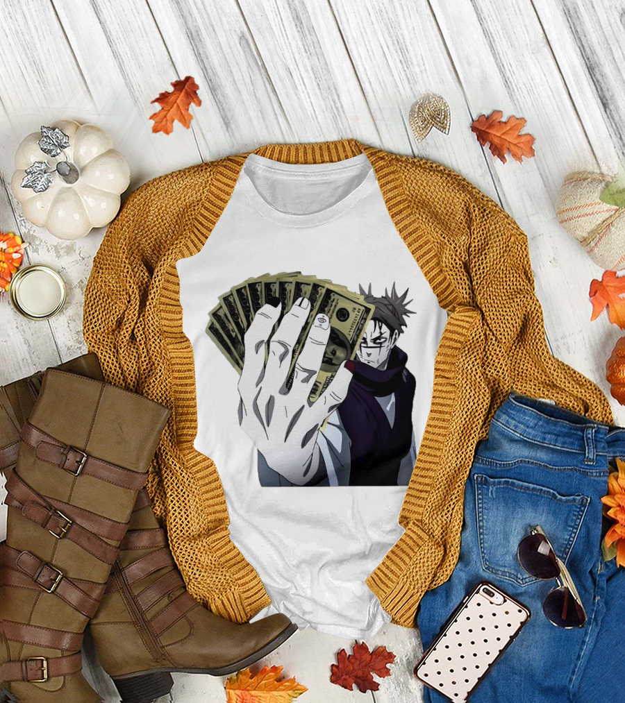 Choso Jujutsu Kaisen Money Fan Anime T-Shirt