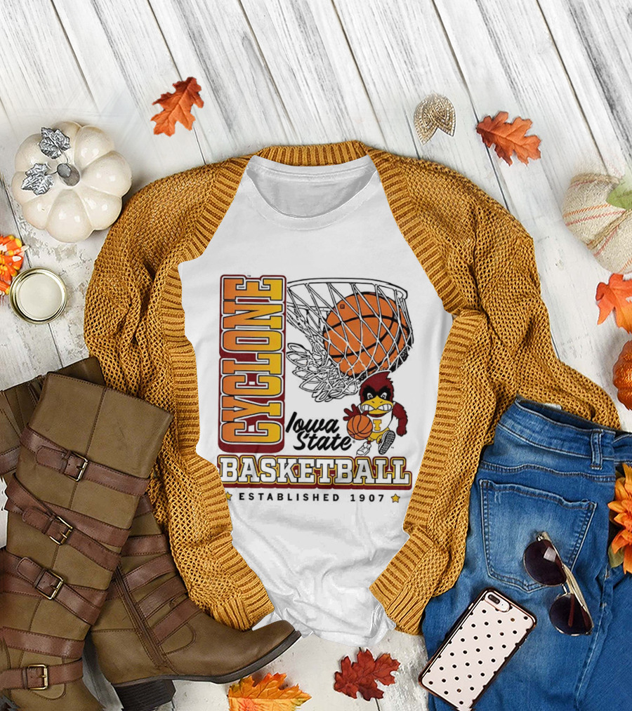 Iowa State Cyclones Basketball Est 1907 Vintage Cyclone T-Shirt