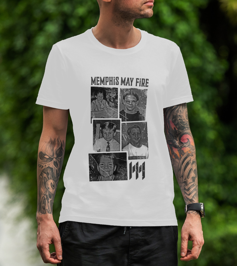 Memphis May Fire Vintage School Photos Collection T-Shirt