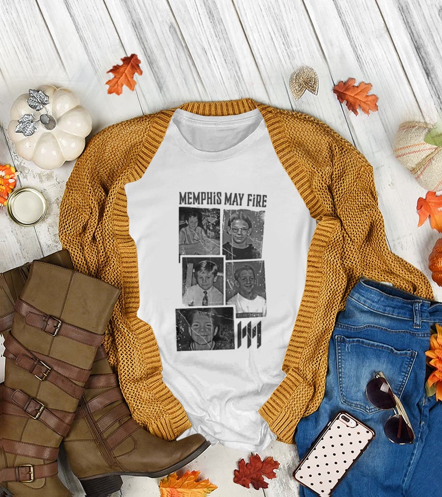 Memphis May Fire Vintage School Photos Collection T-Shirt
