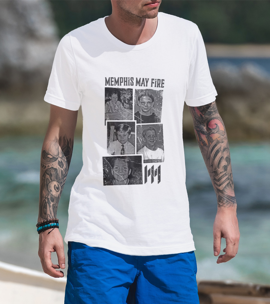Memphis May Fire Vintage School Photos Collection T-Shirt