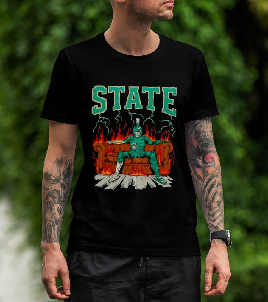 STATE Burning Couch Spartan T-Shirt