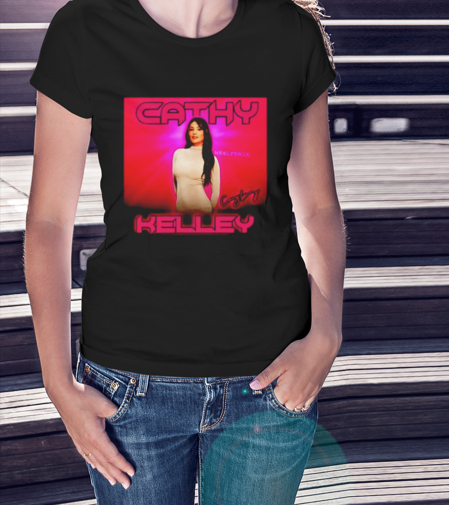 Cathy Kelley HEELFEMIX Pink T-Shirt