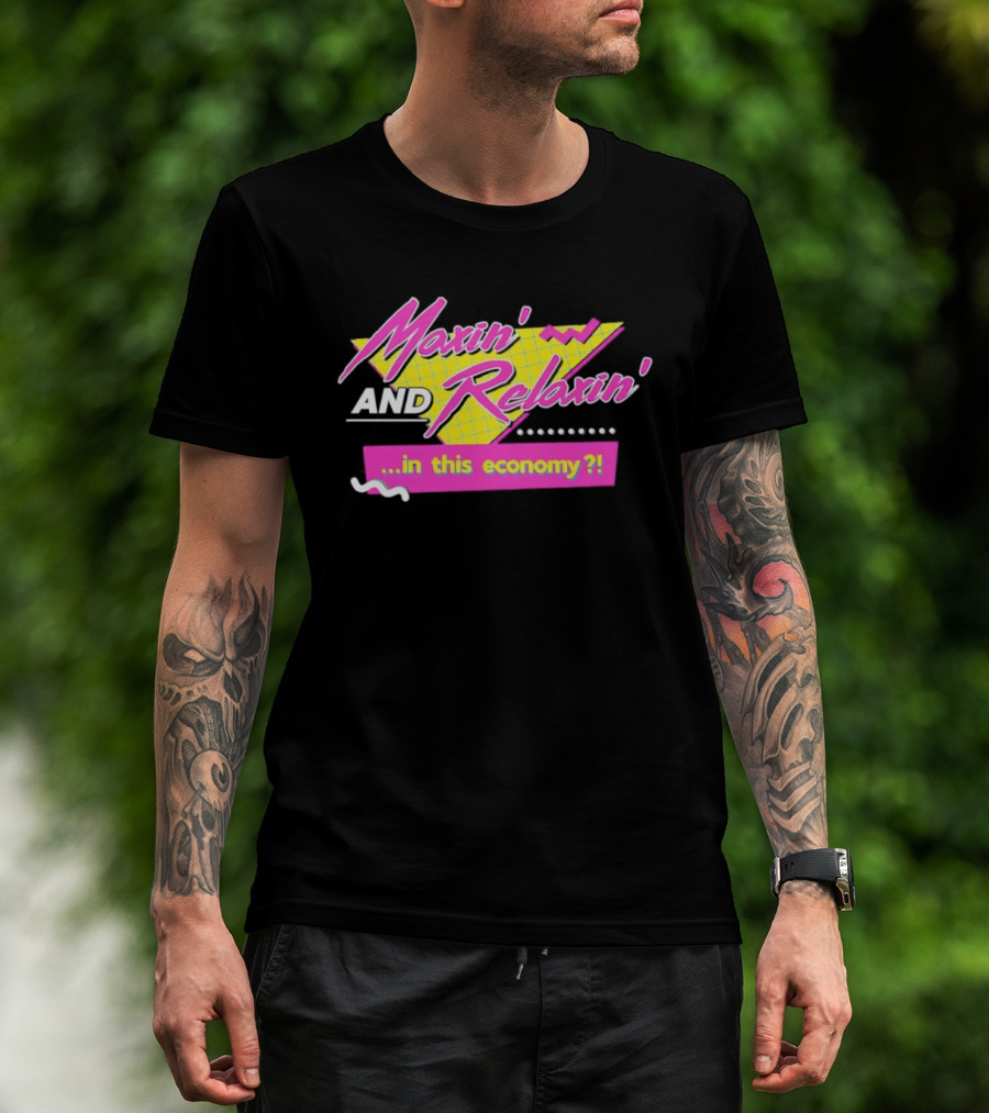 Maxin' And Relaxin' Retro Style In This Economy 90s T-Shirt