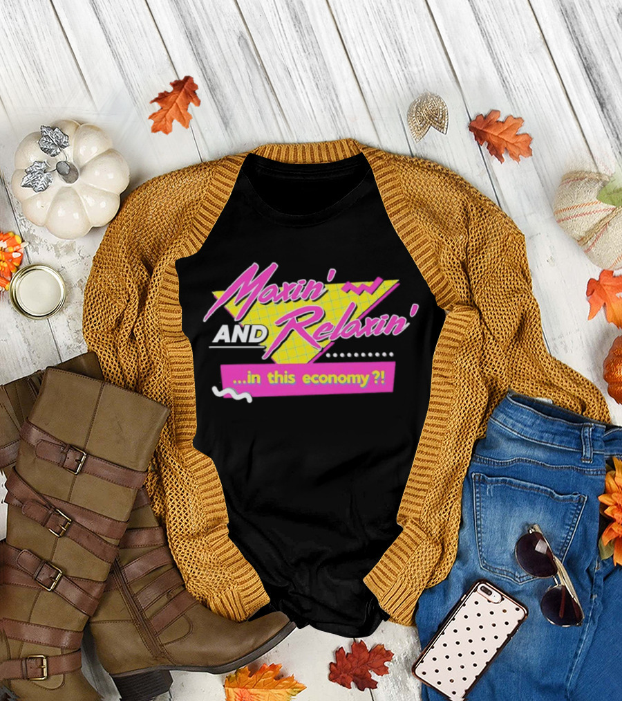 Maxin' and Relaxin' Retro Style in This Economy 90s T-Shirt