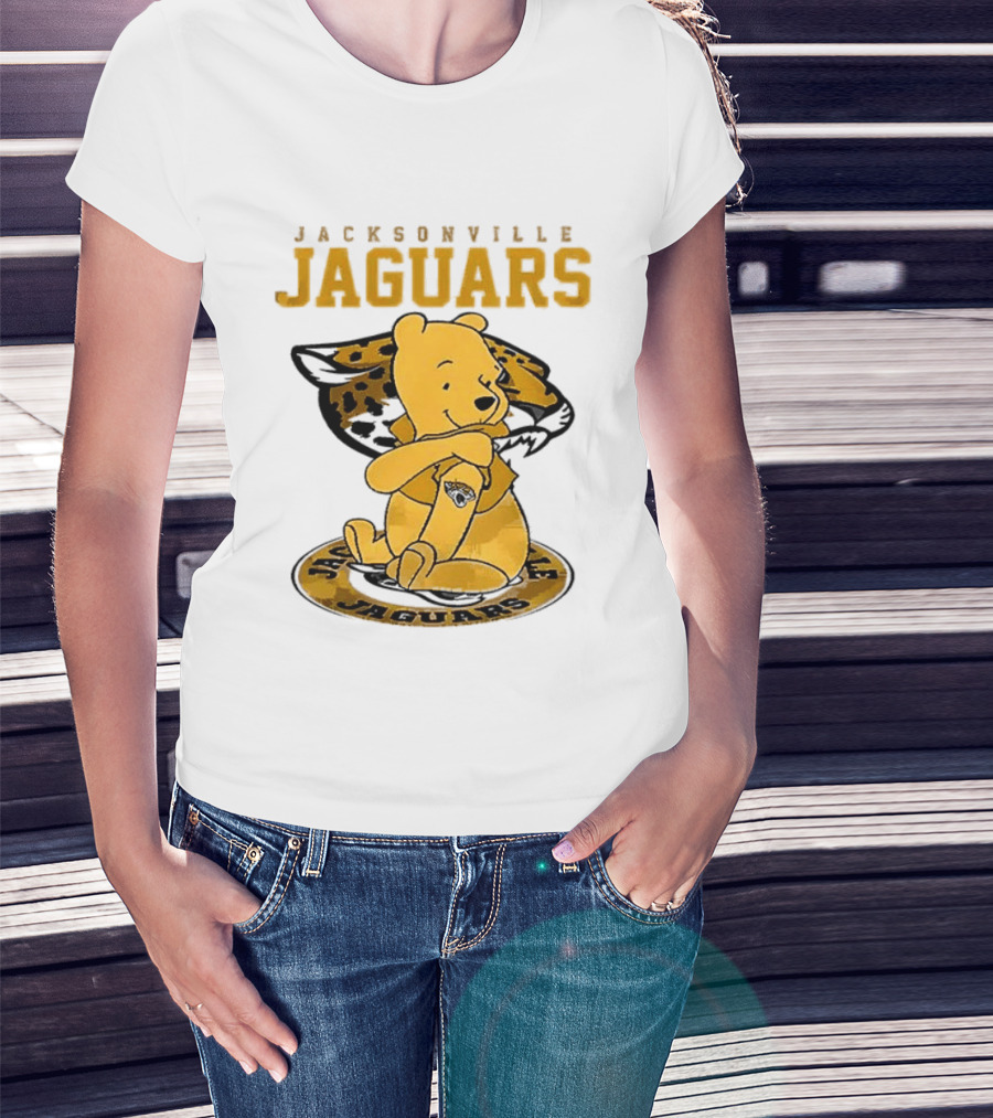 Jacksonville Jaguars Winnie The Pooh 100th Anniversary Collaboration T-Shirt