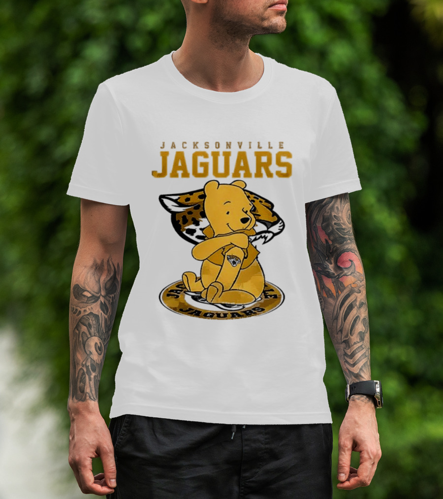 Jacksonville Jaguars Winnie The Pooh 100th Anniversary Collaboration T-Shirt