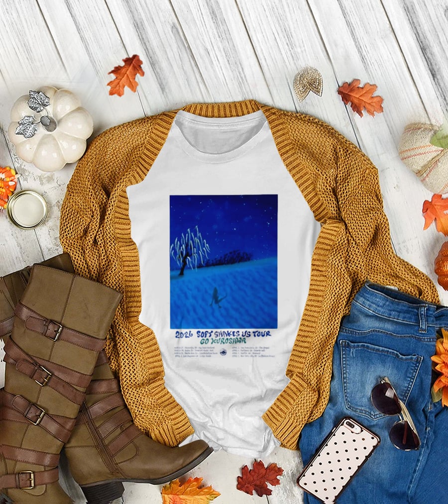 Kikagaku Moyo 2026 Soft Shakes US Tour Goshodaira Night Scene T-Shirt