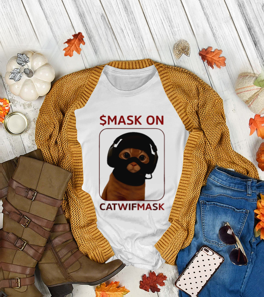 $Mask On Catwifmask T-Shirt