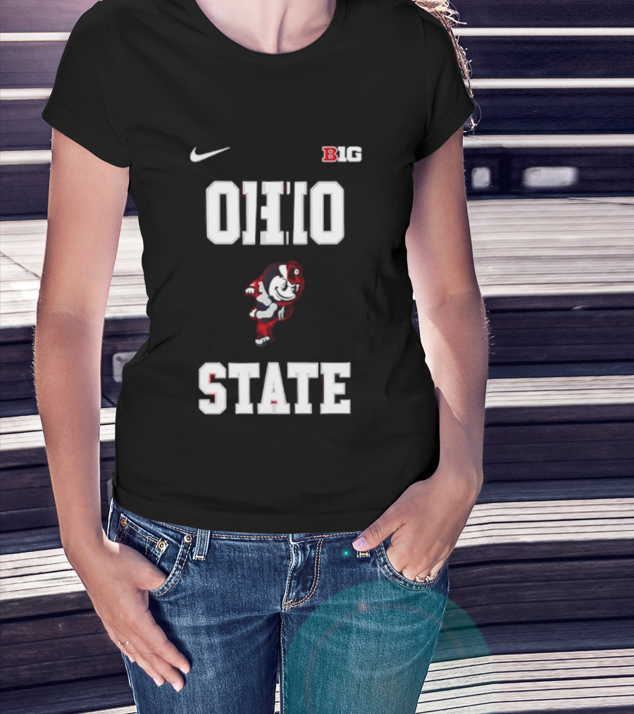 Ohio State Buckeyes Mascot Nike Big Ten 2026 Jim Jackson T-Shirt
