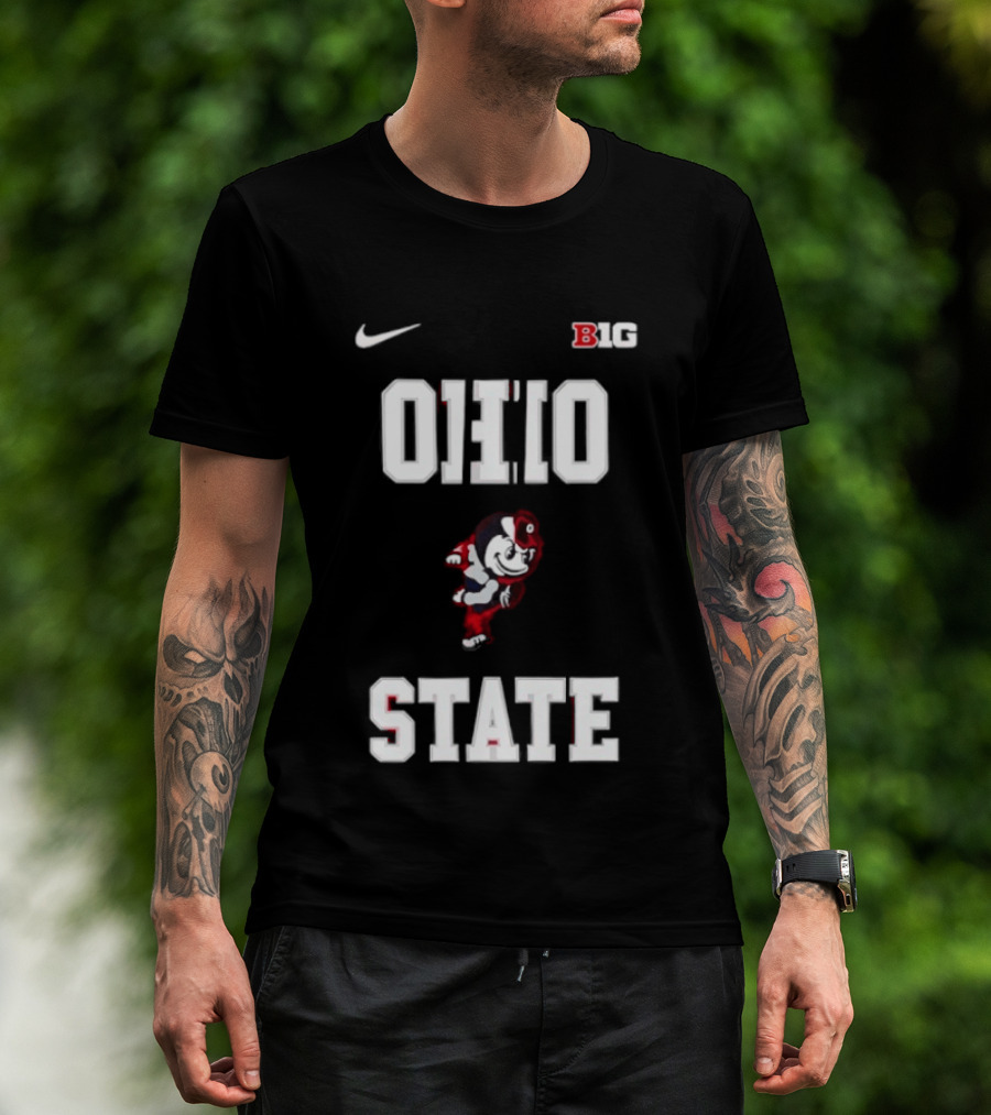 Ohio State Buckeyes Mascot Nike Big Ten 2026 Jim Jackson T-Shirt