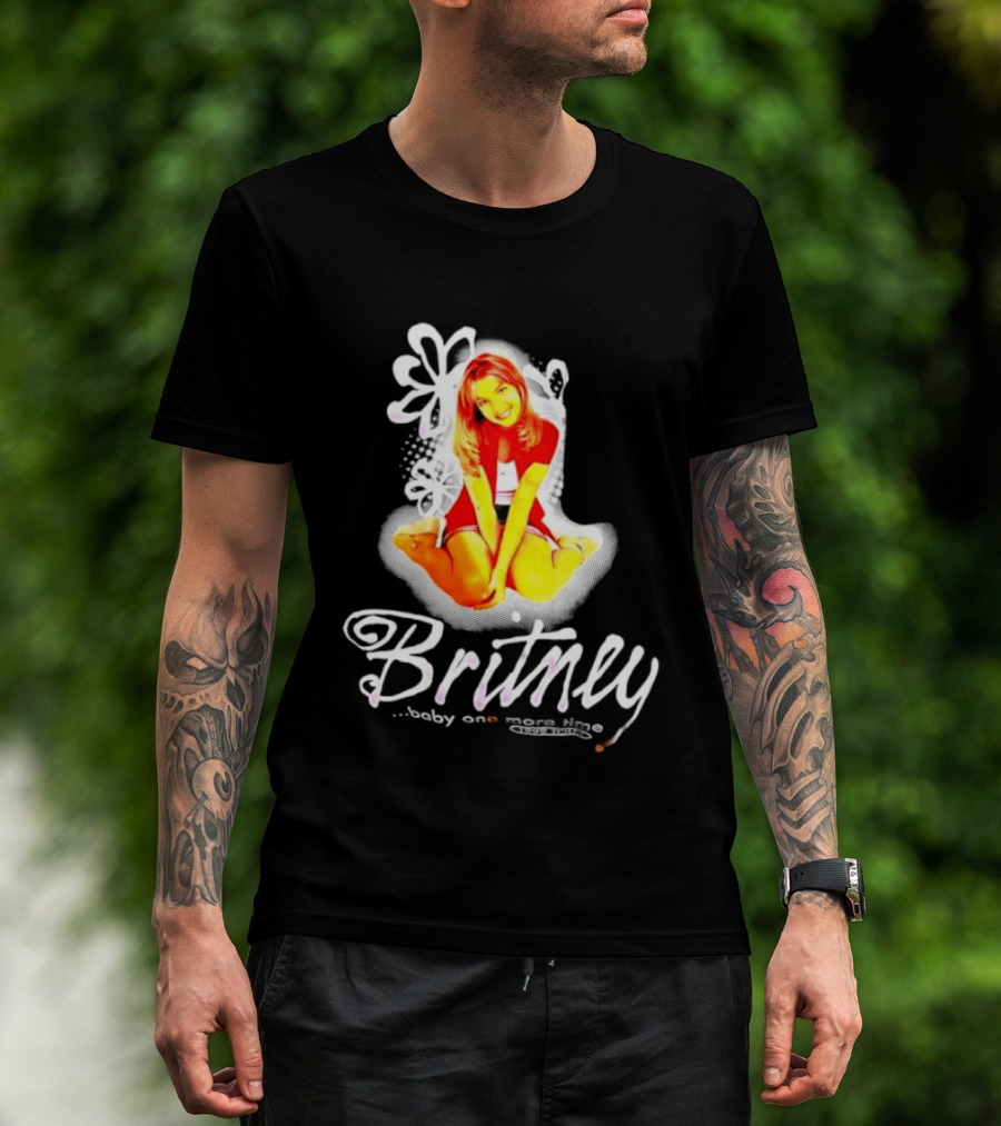 Britney Baby One More Time Tour 1999 Iconic Pop Star Fashion T-Shirt