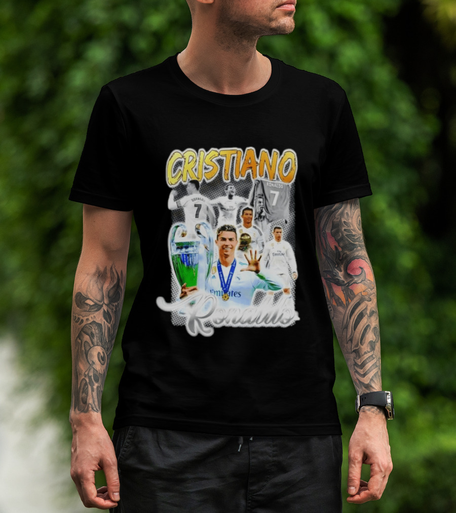 Cristiano Ronaldo 7 Real Madrid UEFA Champions League T-Shirt