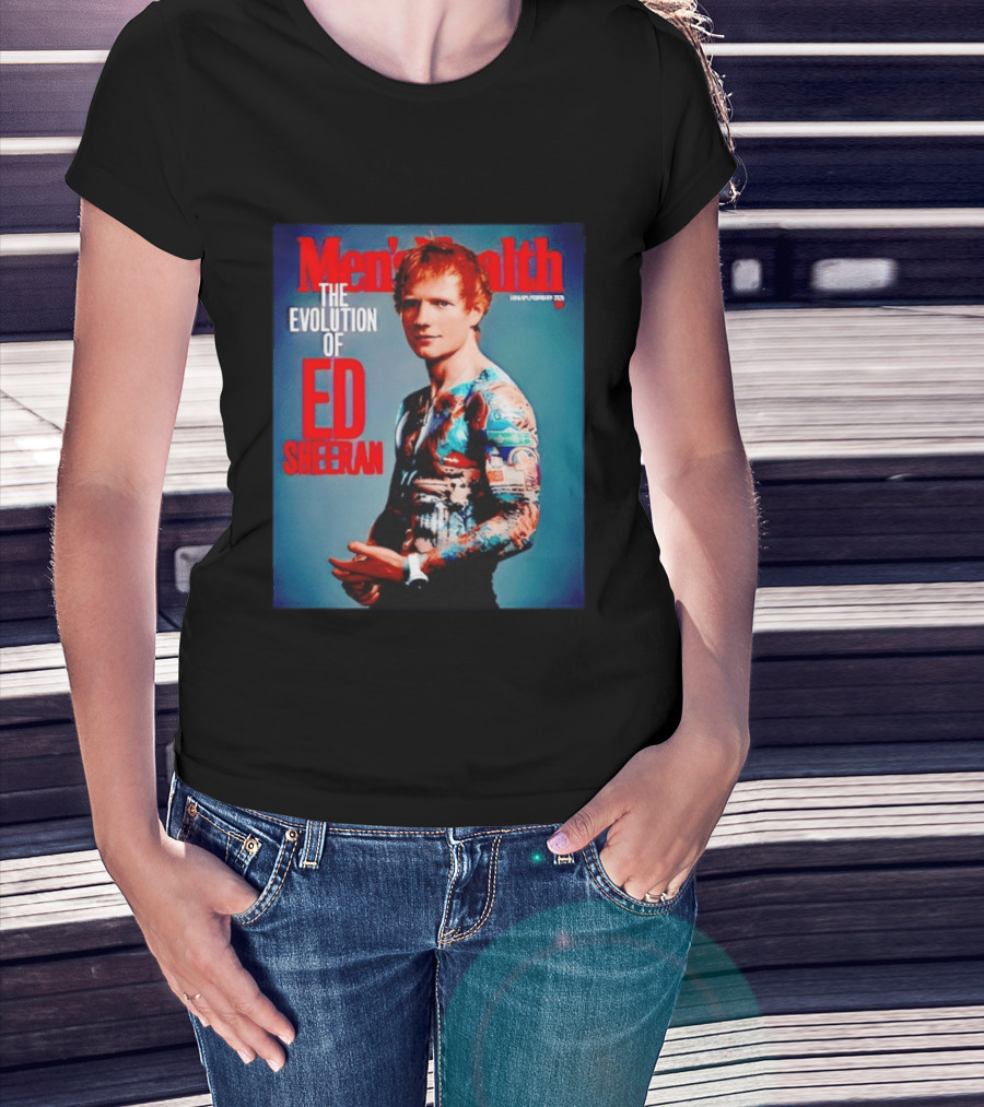 Men's Health UK January February Issue The Evolution Of Ed Sheeran T-Shirt