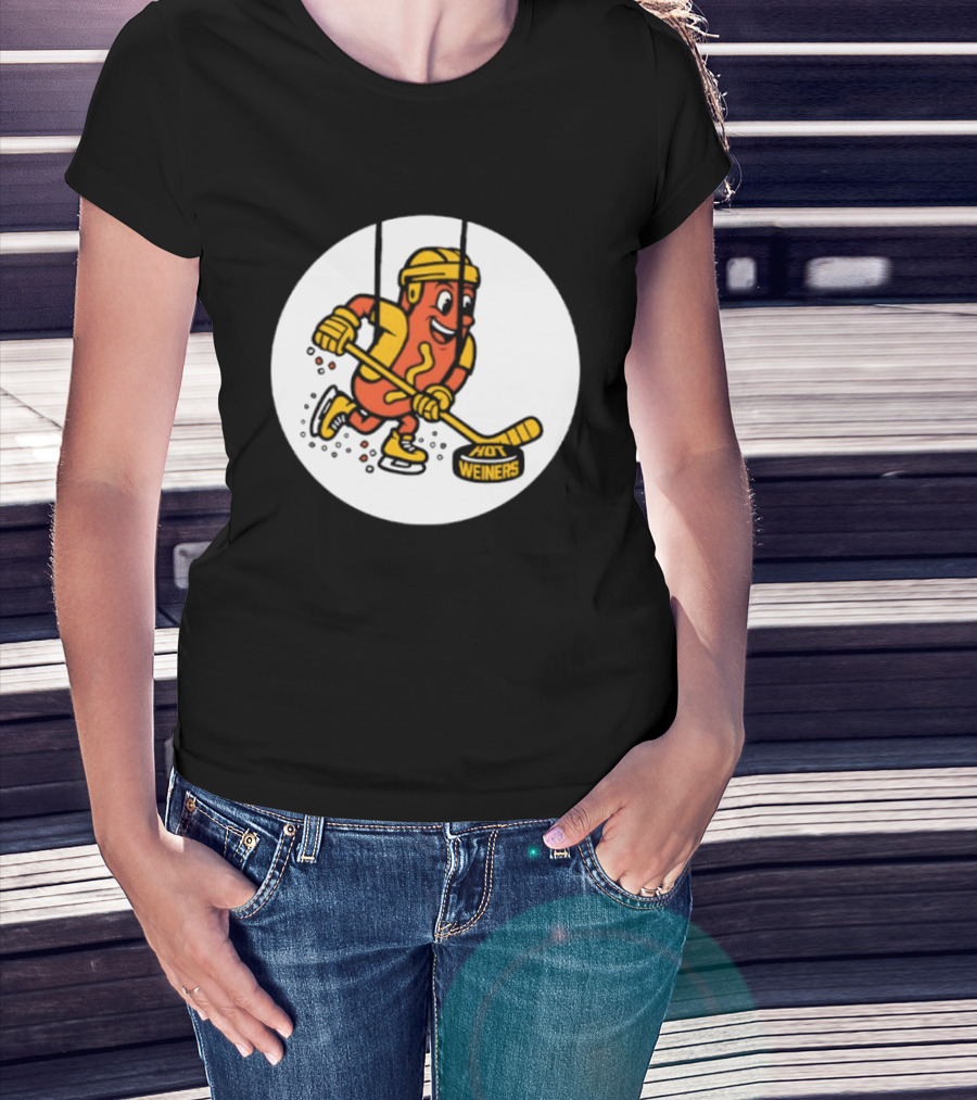 Providence Bruins Hot Dog Hockey Wieners Fun Sports T-Shirt