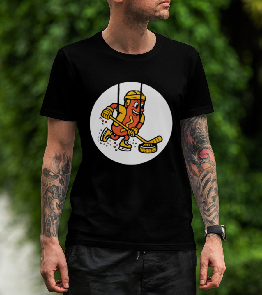 Providence Bruins Hot Dog Hockey Wieners Fun Sports T-Shirt