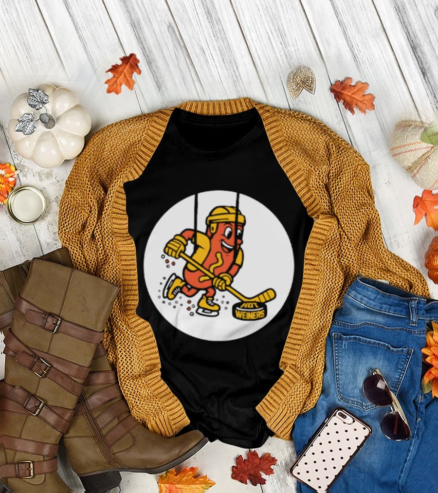 Providence Bruins Hot Dog Hockey Wieners Fun Sports T-Shirt