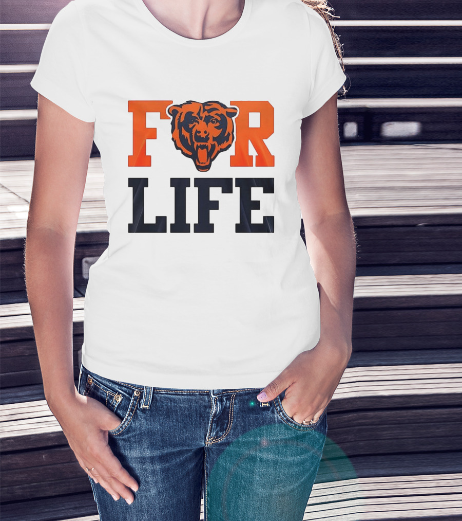 Chicago Bears I Bleed Blue And Orange For Life T-Shirt