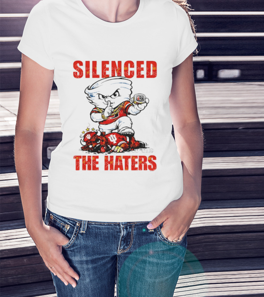 Miami Hurricanes Silenced The Haters Bold Cartoon T-Shirt