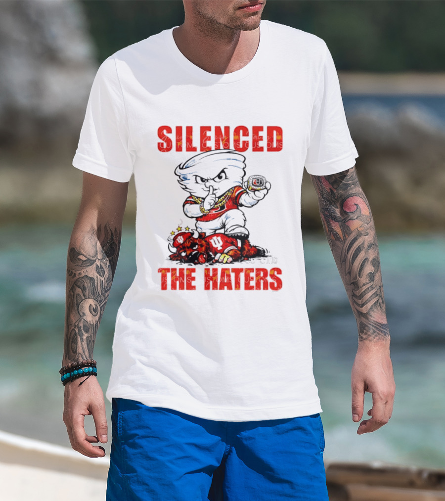 Miami Hurricanes Silenced The Haters Bold Cartoon T-Shirt