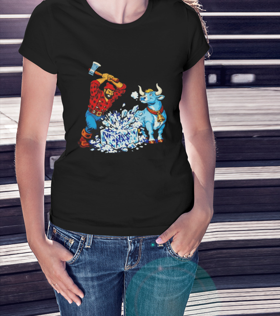 Paul Bunyan Anti Ice Minnesota Resist Fascists Political T-Shirt