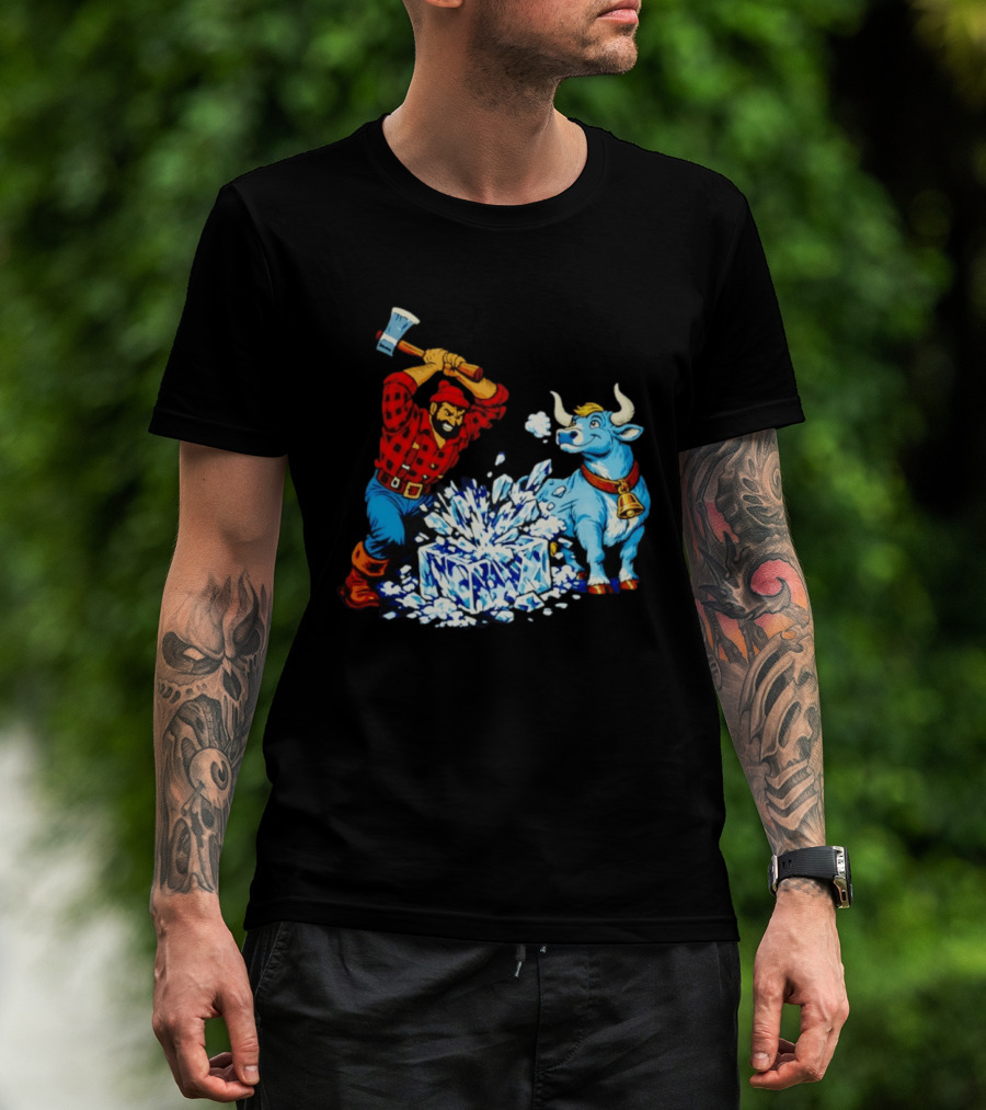 Paul Bunyan Anti Ice Minnesota Resist Fascists Political T-Shirt