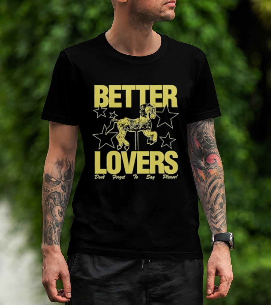 Better Lovers Say Please Stars Carousel T-Shirt