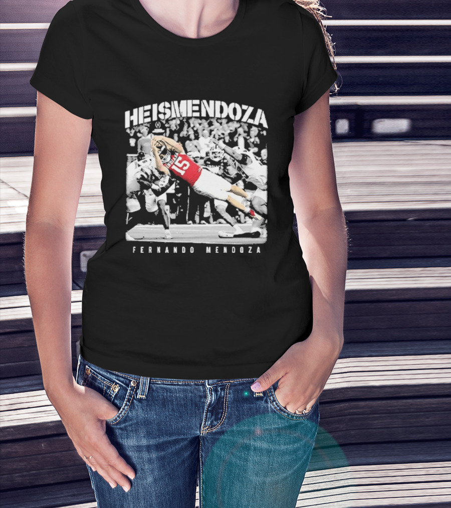 HEISMENDOZA Fernando Mendoza Football Diving Catch T-Shirt