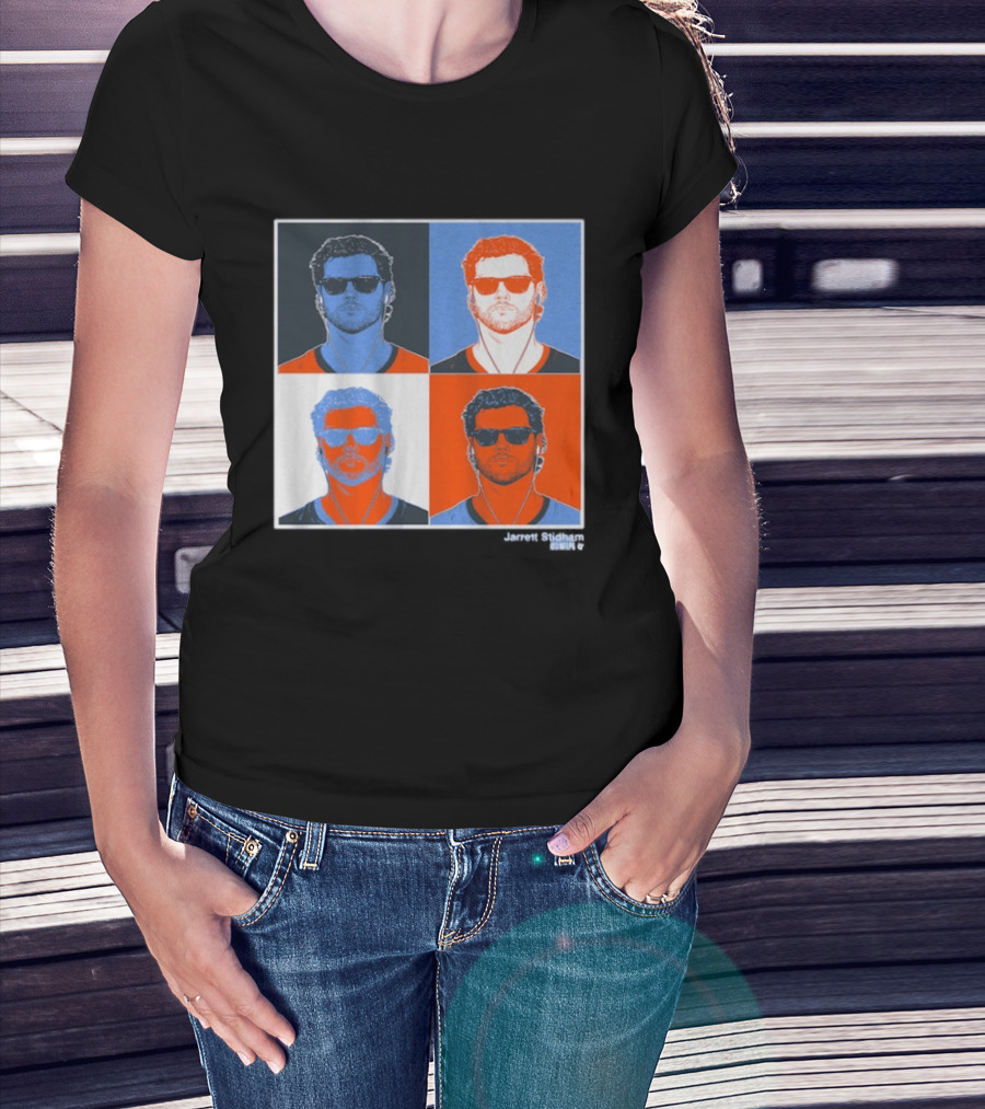 Jarrett Stidham Pop Art Style Sunglasses Quadrant T-Shirt