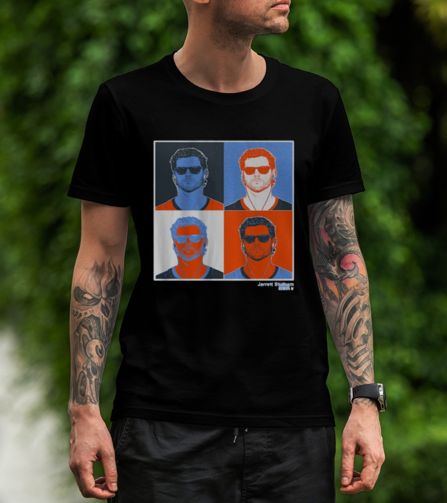 Jarrett Stidham Pop Art Style Sunglasses Quadrant T-Shirt