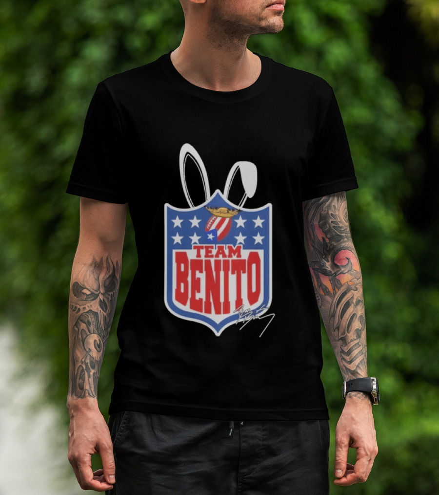 Team Benito Football Stars Shield T-Shirt