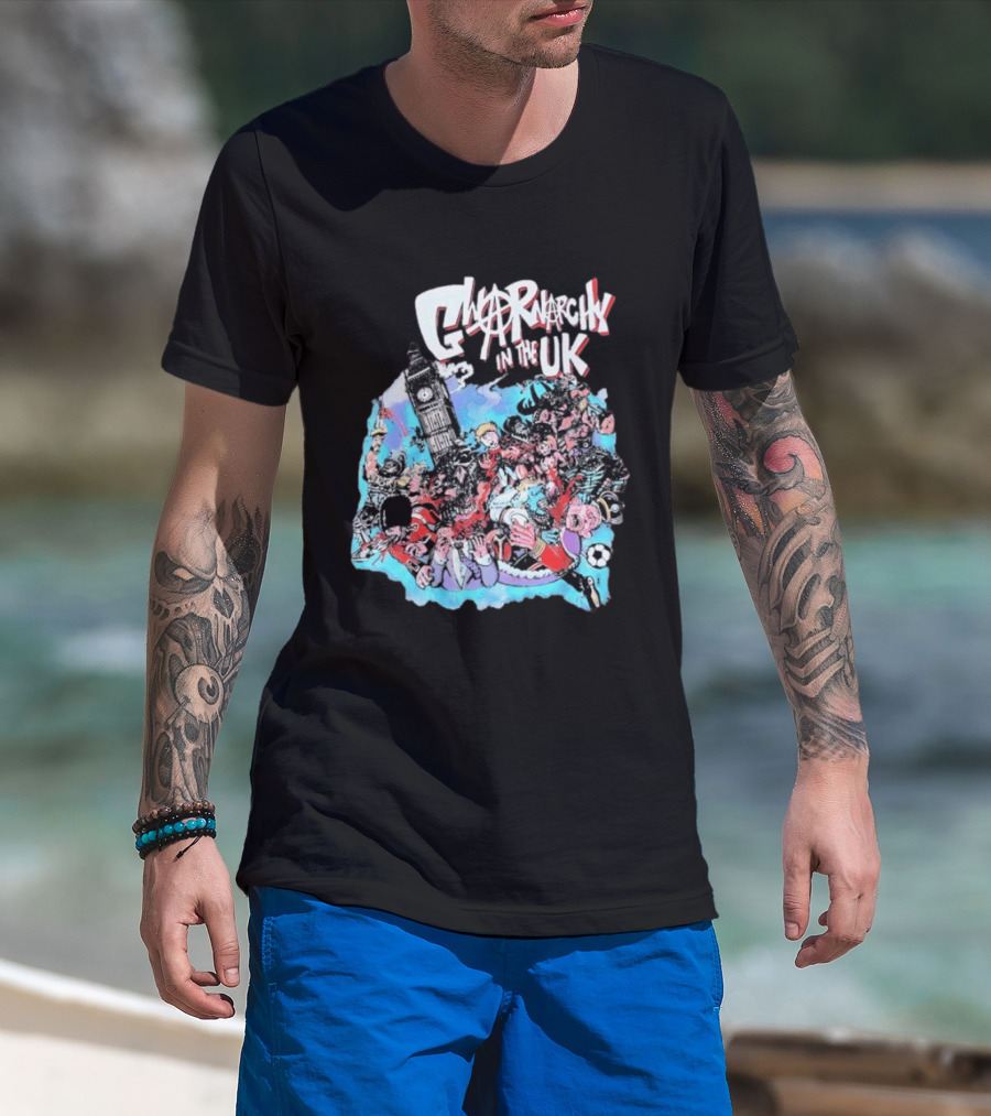 Anarchy In The UK Big Ben Chaotic Punk Scene Soccer UK T-Shirt