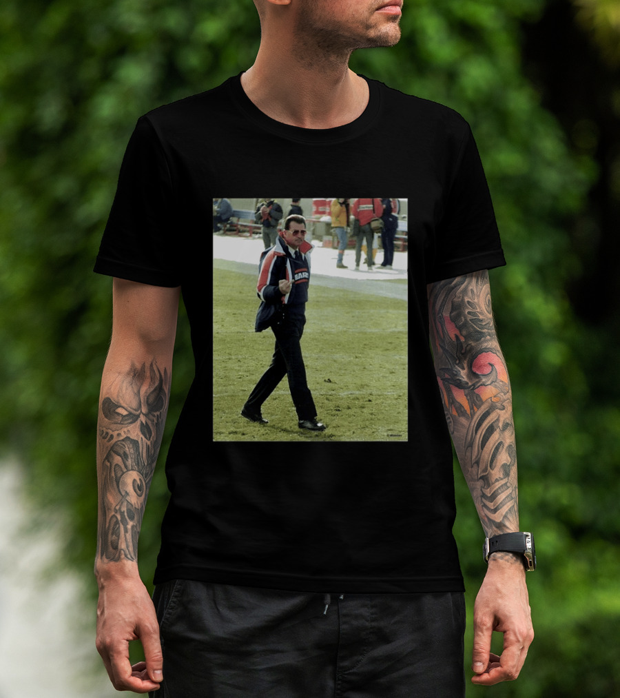 Chicago Bears Mike Ditka Da Coach Middle Finger Meme T-Shirt