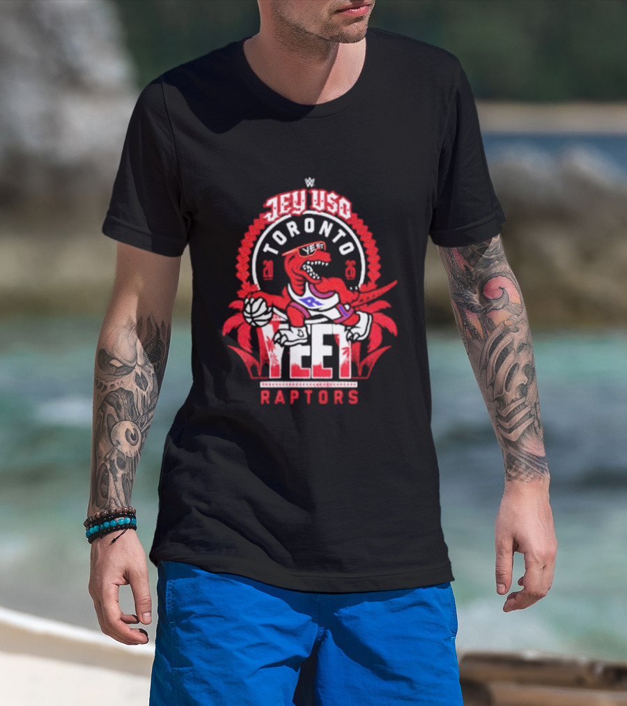Jey Uso Toronto Raptors Yeet WWE T-Shirt