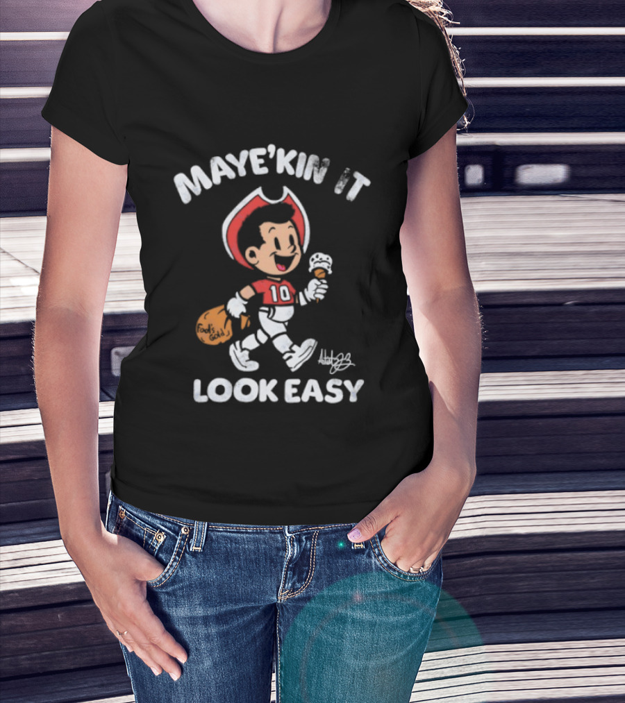 Maye'kin It Look Easy Chicken Drumstick Cartoon T-Shirt
