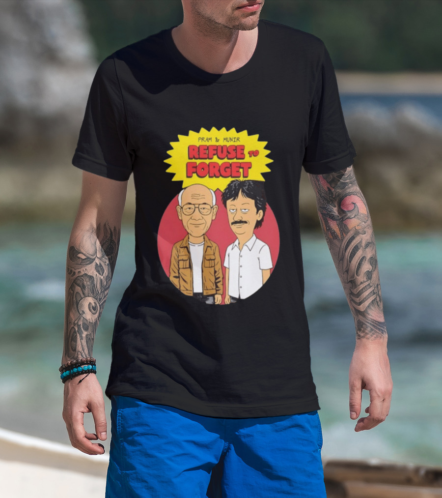 Pram & Munir Refuse To Forget Cartoon T-Shirt