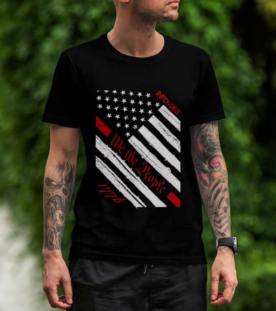 Infowars We The People USA Flag 1776 American Patriot T-Shirt
