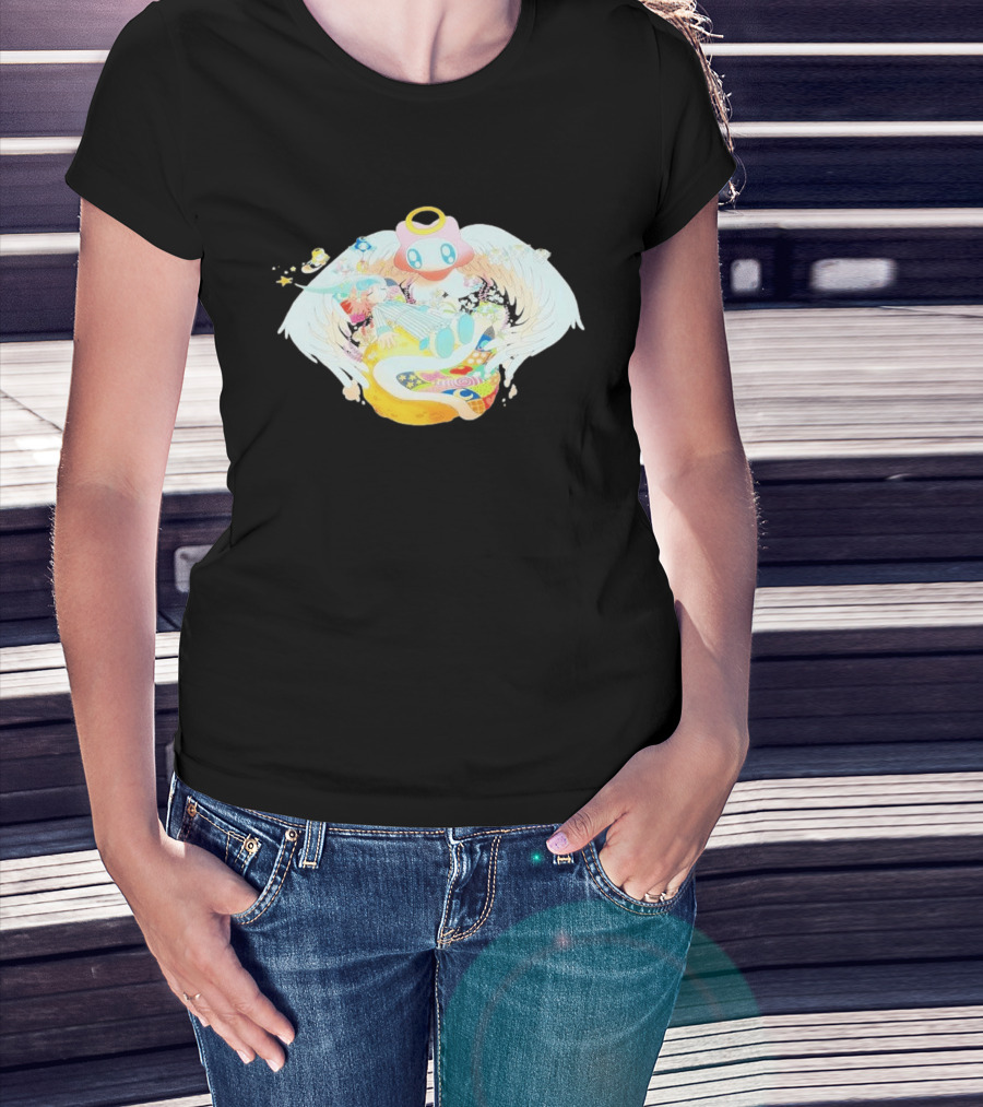 Rinihimme Guardian Angel Peaceful Cloud Dreams Fantasy T-Shirt