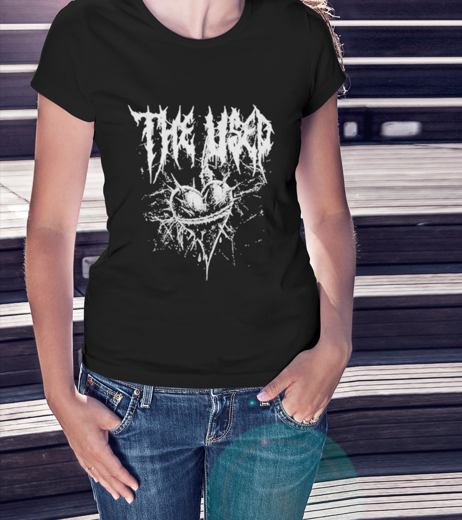 The Head Spiked Heart Emo Band Goth Aesthetic T-Shirt