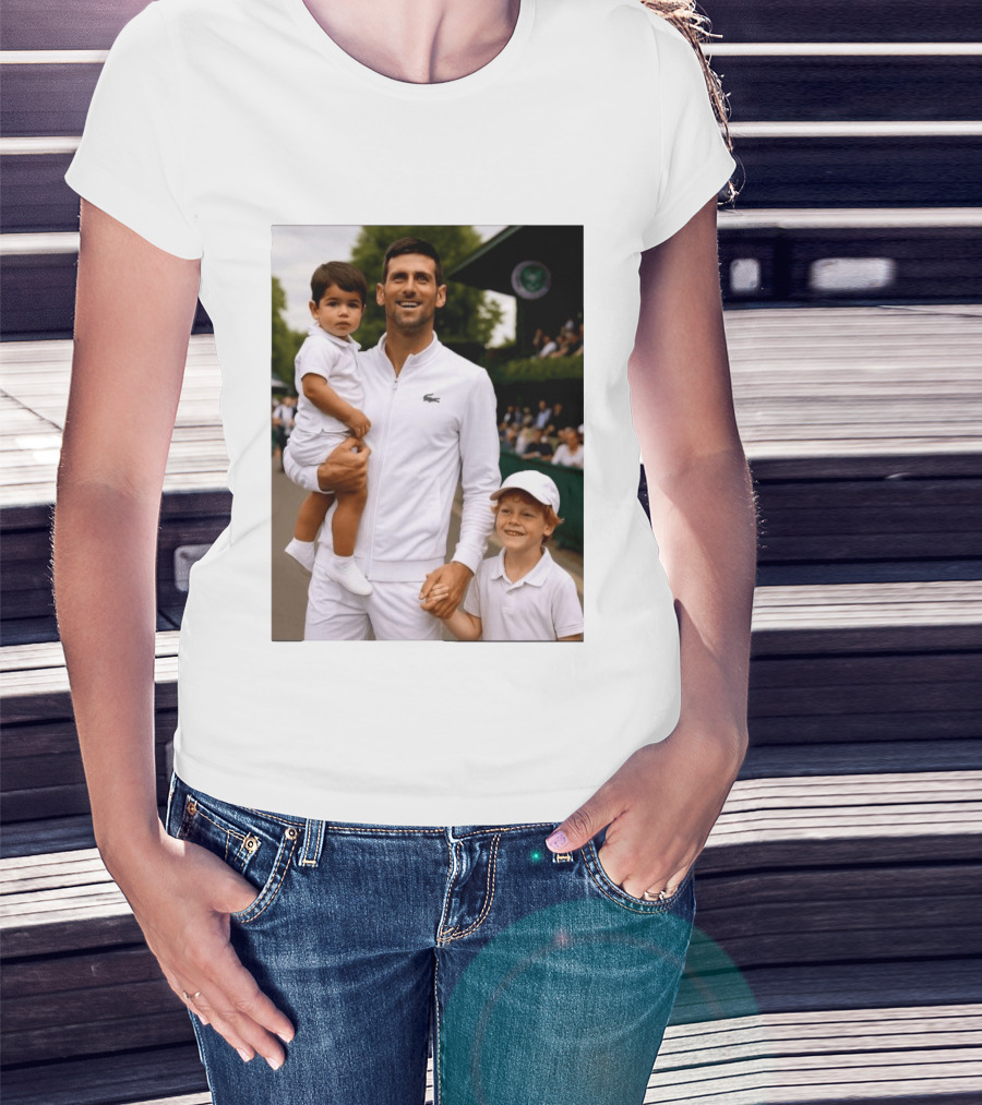 Djokovic Alcaraz And Jannik Kid Australian Open T-Shirt