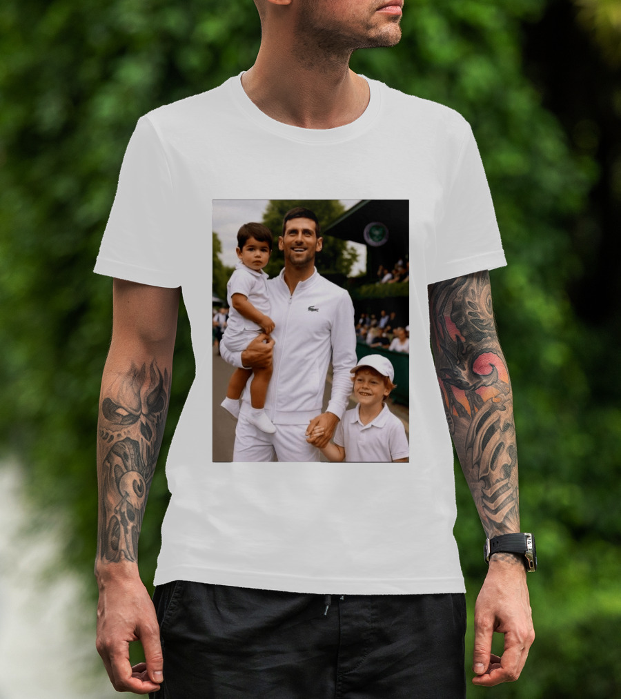 Djokovic Alcaraz And Jannik Kid Australian Open T-Shirt