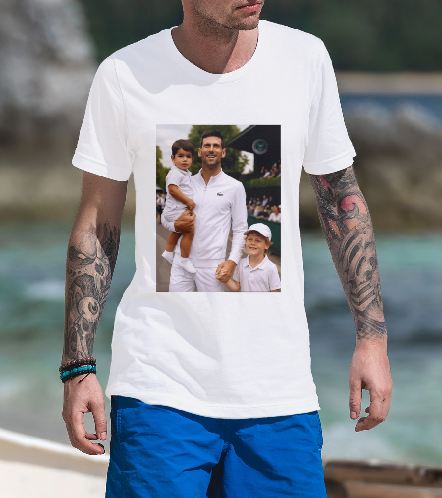 Djokovic Alcaraz And Jannik Kid Australian Open T-Shirt
