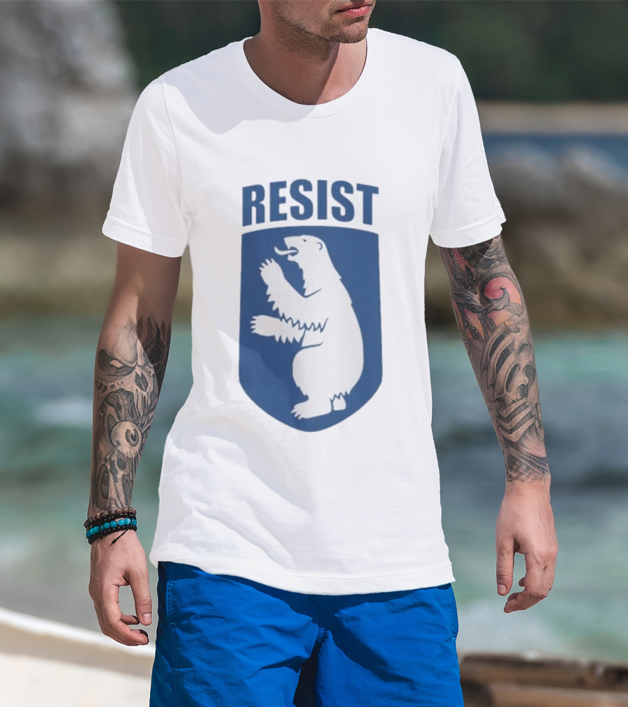 Resist Greenland Polar Bear Shield T-Shirt